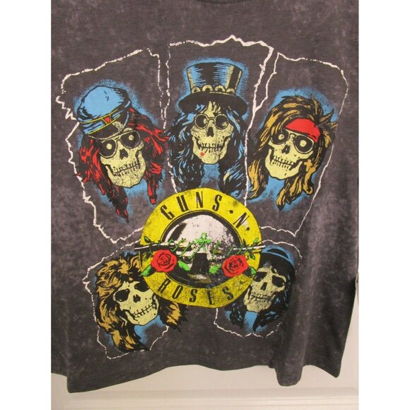 Guns N Roses T-shirt Graphics - Short Sleeve Gray - Women/Junior Size XSmall NWT - Picture 9 of 16